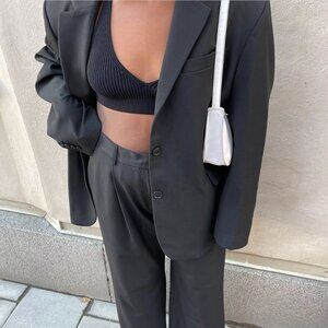 Djerf Avenue Forever Black Blazer Size Small (oversized fit)